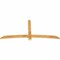 Ekena Millwork Bellingham Rough Sawn Timber Gable Bracket, Western Red Cedar, 84"W x 38"H x 2"D x 4"F, 11/12 Pitch GBW084X38X0204BEL00RWR - alternate 3